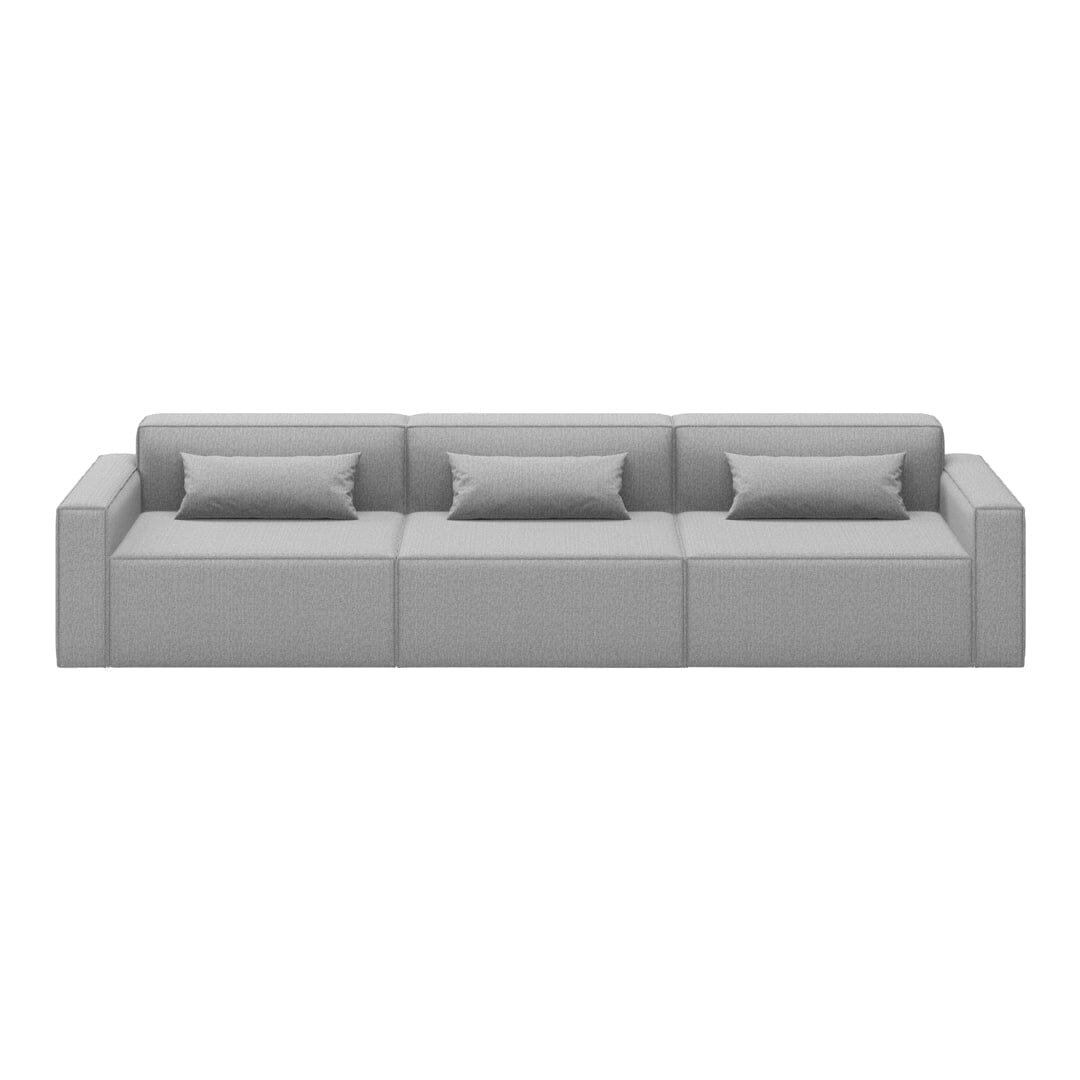 Mix Modular 3 Piece Sofa Sofa Gus Modern Parliament Stone 