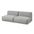 Nexus Modular 2-PC Armless Sofa Sofa Gus Modern Parliament Stone 