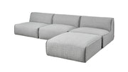 Nexus Modular 4-PC Sectional Sofa Gus Modern Parliament Stone 