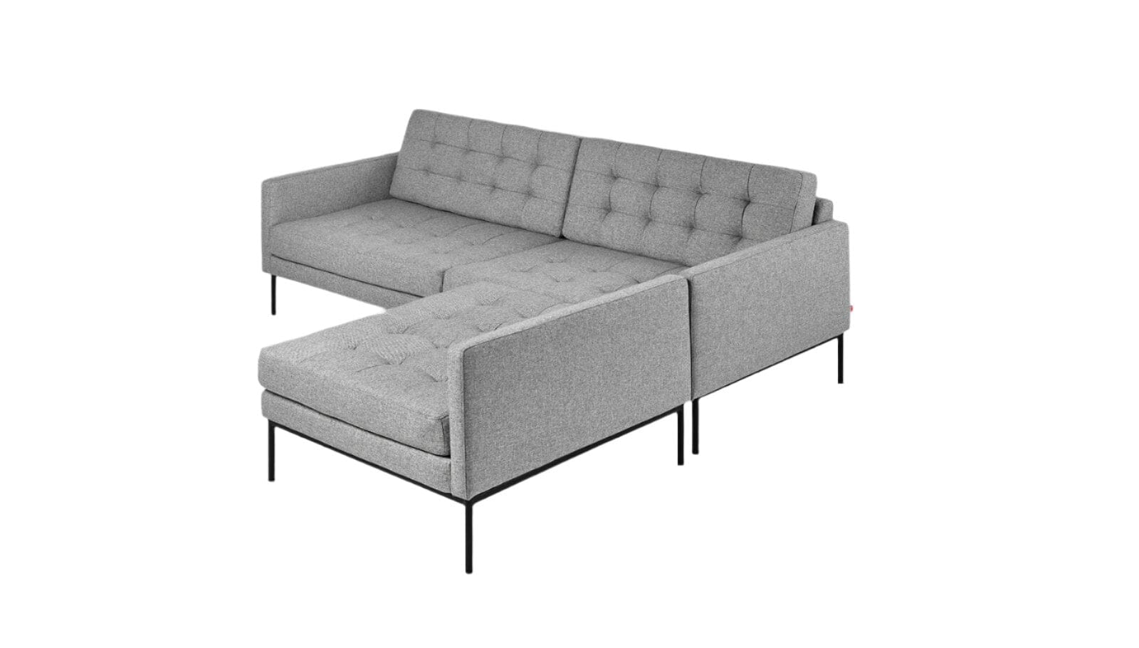 Towne Bi-Sectional Sofa Gus Modern Parliament Stone 