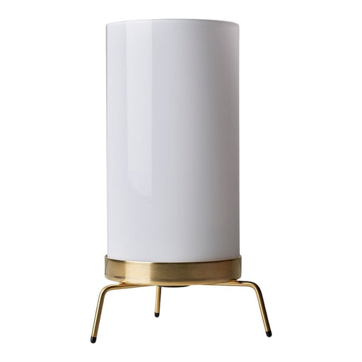 Paul Mccobb PM-02 Table Lamp Table Lamp Fritz Hansen Opal Glass - Untreated Brass Base 