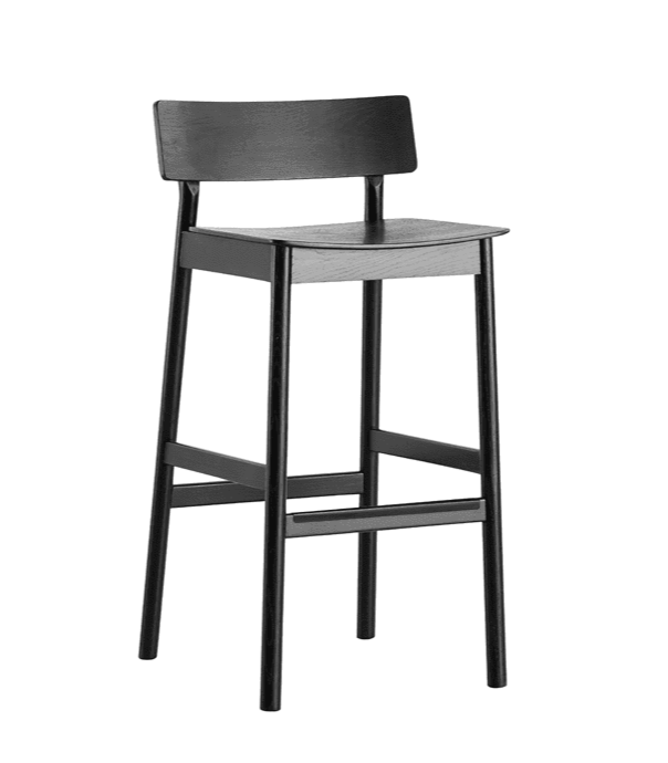 Pause 2.0 Stool Stools Woud Counter Black Painted Ash 