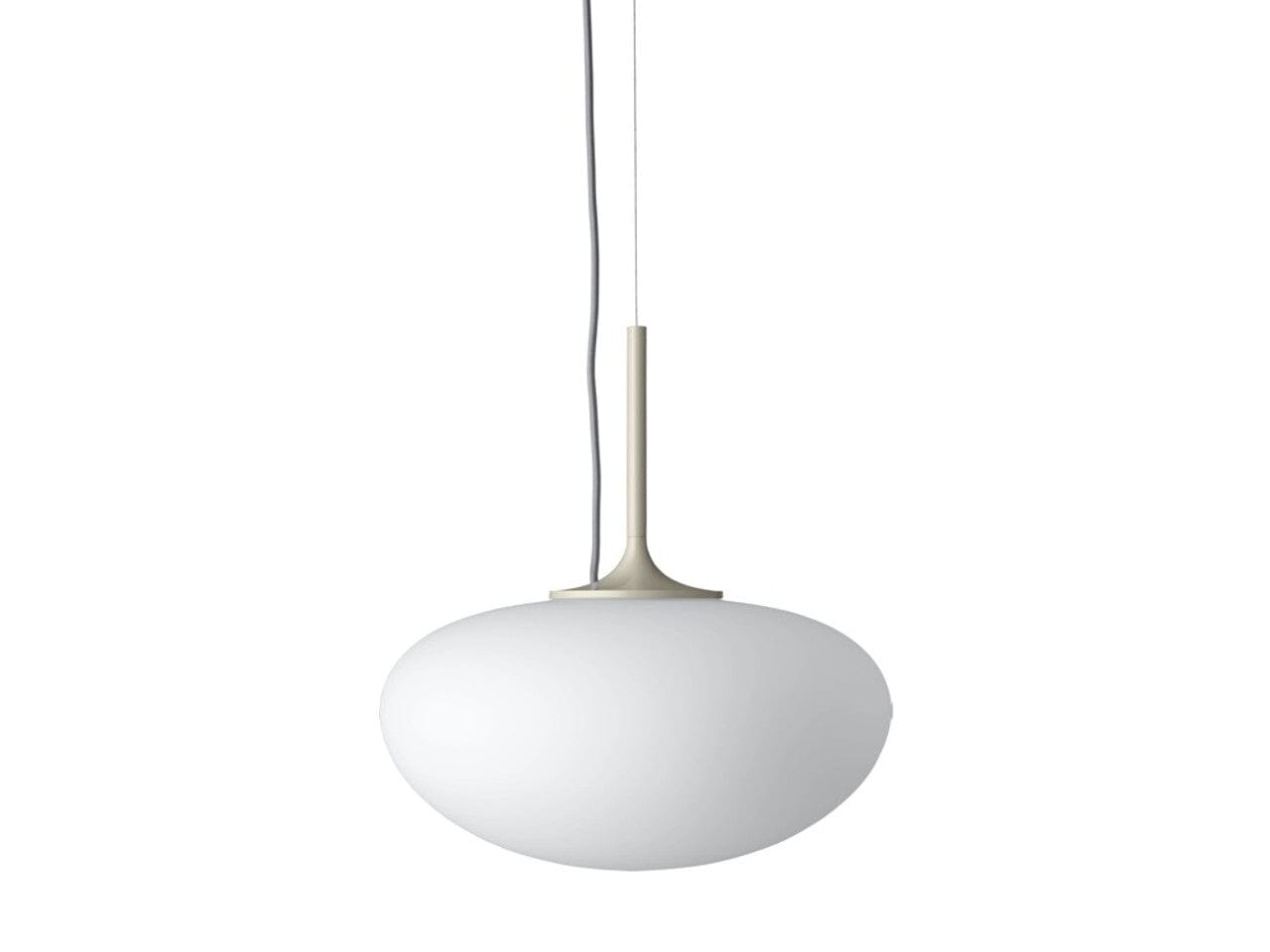 Stemlite pendant Lamp suspension lamps Gubi Pebble Grey Frosted Glass Ø38