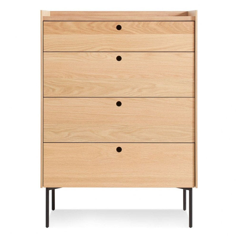 Peek 4 Drawer Dresser storage BluDot White Oak 