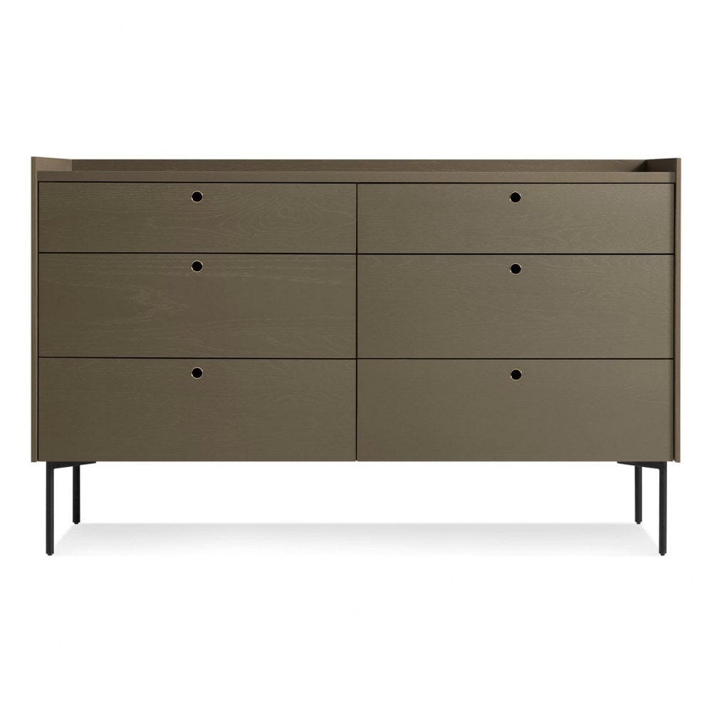 Peek 6 Drawer Dresser storage BluDot Dark Olive 