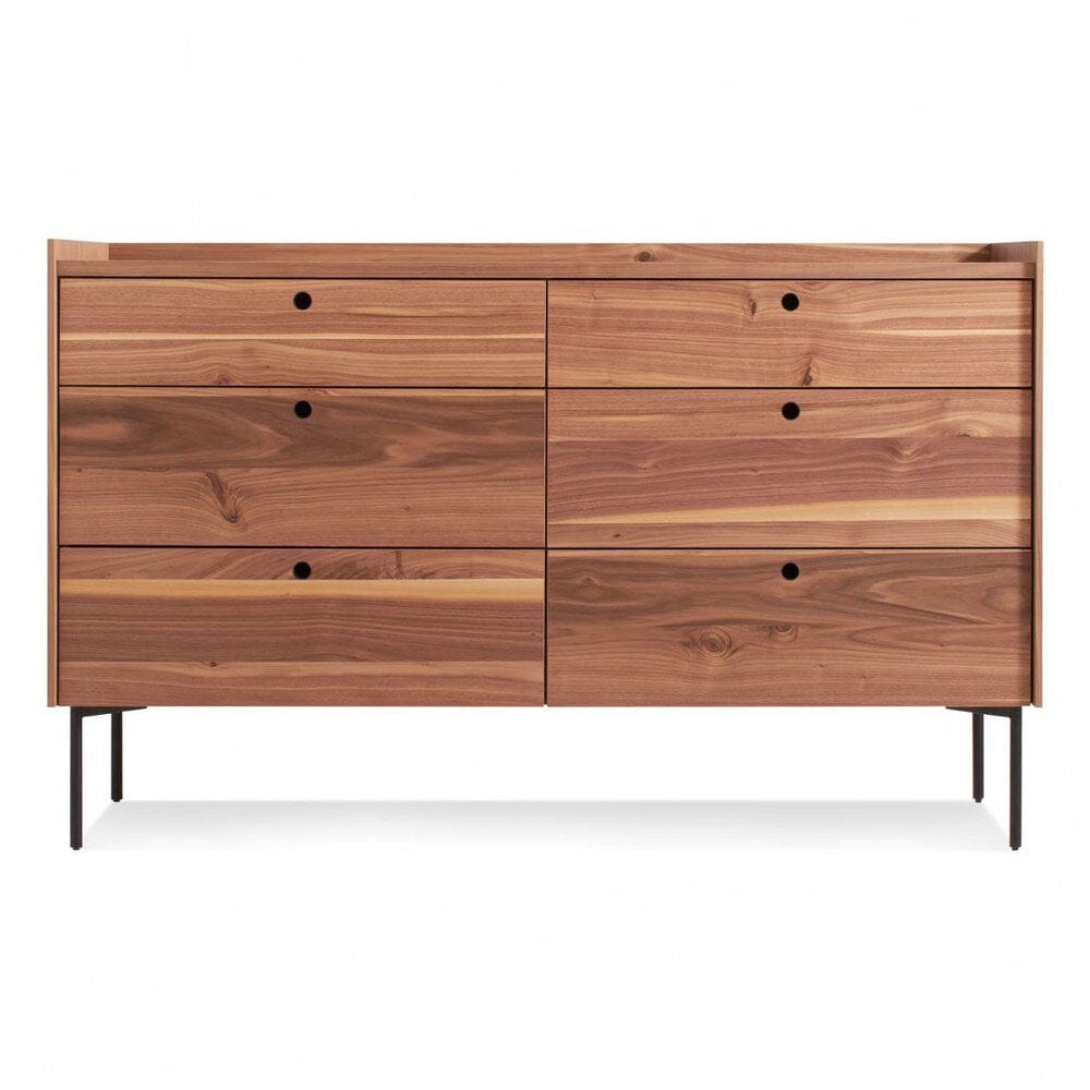 Peek 6 Drawer Dresser storage BluDot Rustic Walnut 