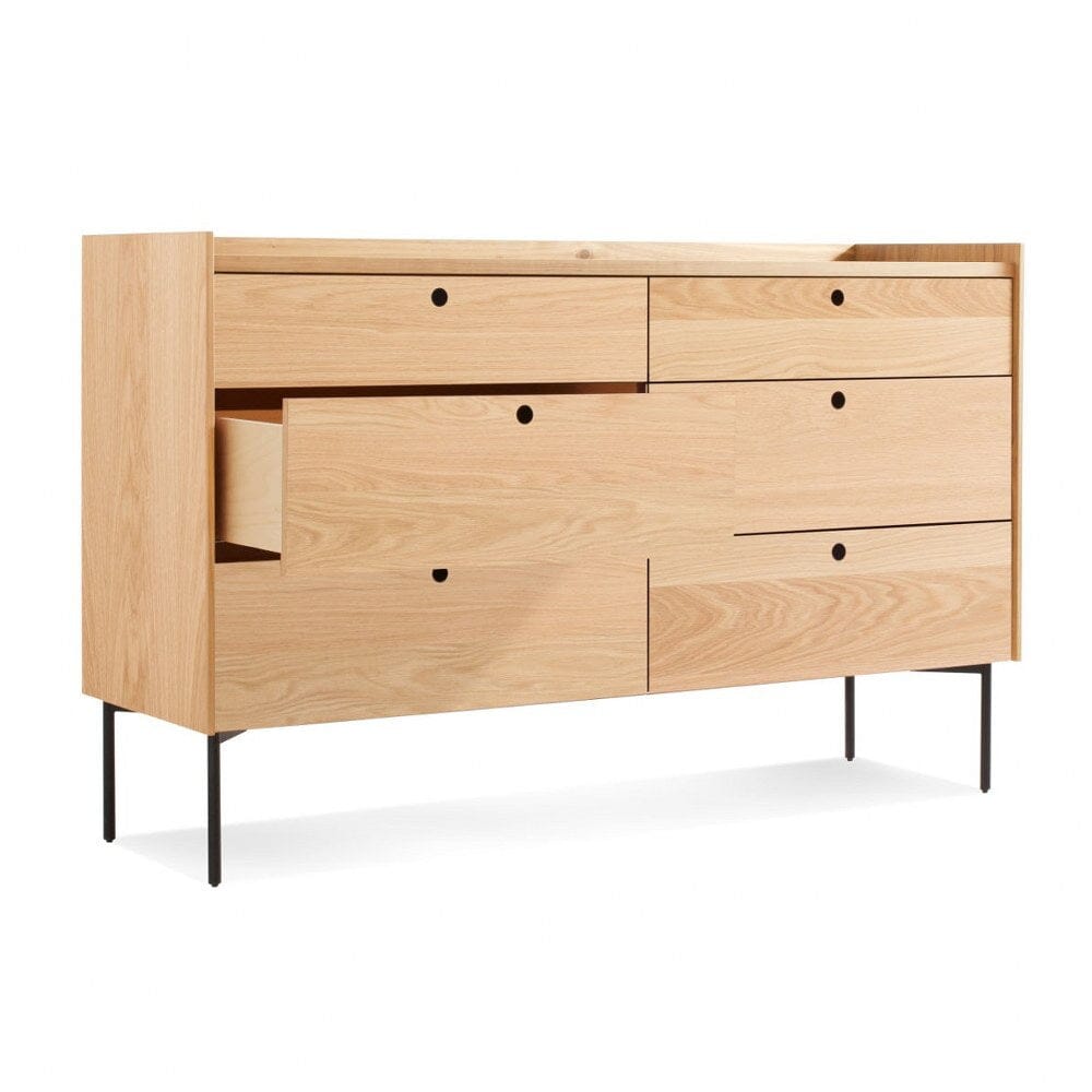 Blu Dot Peek 6 Drawer Dresser in Tan/Black Blu Dot Peek 6 Drawer Dresser in Tan/Black