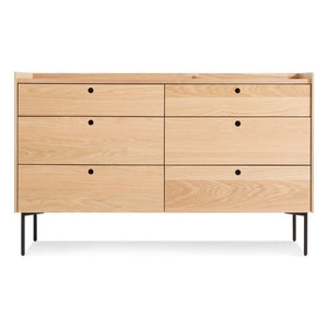 Peek 6 Drawer Dresser storage BluDot White Oak 