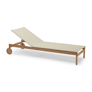 Pelago Outdoor Sunbed chaise lounge Skagerak by Fritz Hansen Without Armrests Without Cushion 
