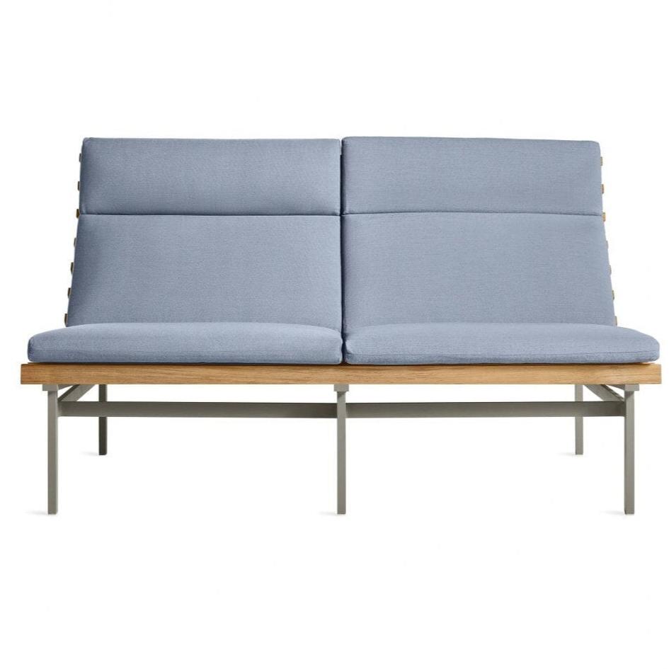 Perch Outdoor 2 Seat Sofa sofa BluDot Sunbrella Haze Charcoal 