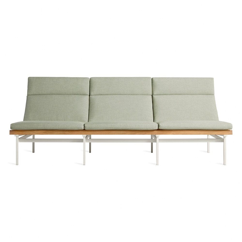 Perch Outdoor 3 Seat Sofa sofa BluDot Sunbrella Oasis White 