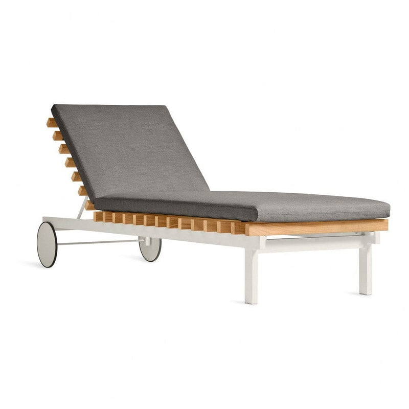 Perch Outdoor Sun Lounger Outdoors BluDot Toohey Charcoal White 