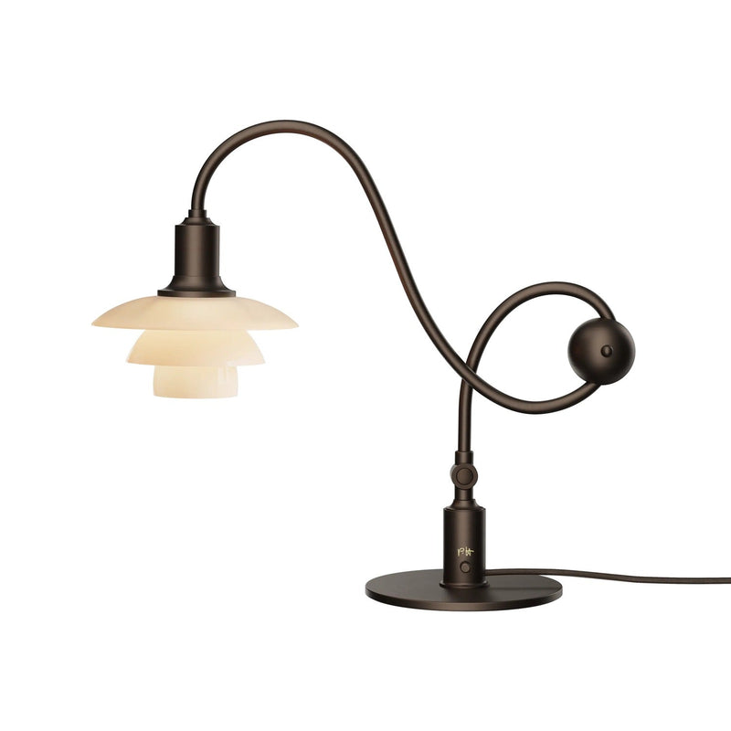 Louis Poulsen PH 1/1 Piano Table Lamp Limited Edition 2026 in Dusty Terracotta glass and aged brass