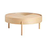 Arc Coffee Table Coffee table Woud Large White Pigmented Oak 