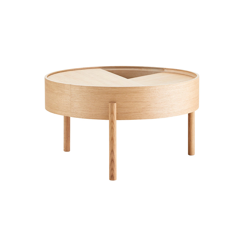 Arc Coffee Table Coffee table Woud Small White Pigmented Oak 