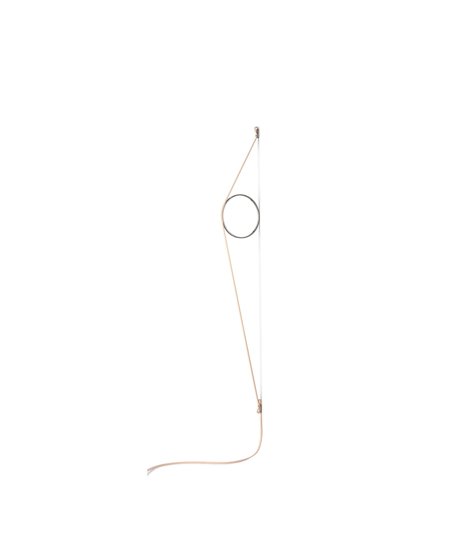 WireRing Wall Sconce Lamp Wall Sconce Flos Pink/Black 