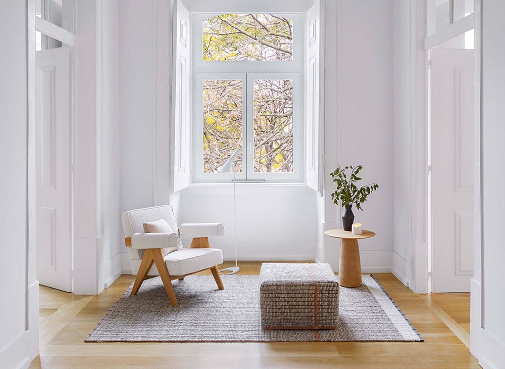 Reversible Pouf Rug Gan 