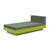 Platform One Chaise Lounge lounge chairs Loll Designs Leaf Green Canvas Fern 