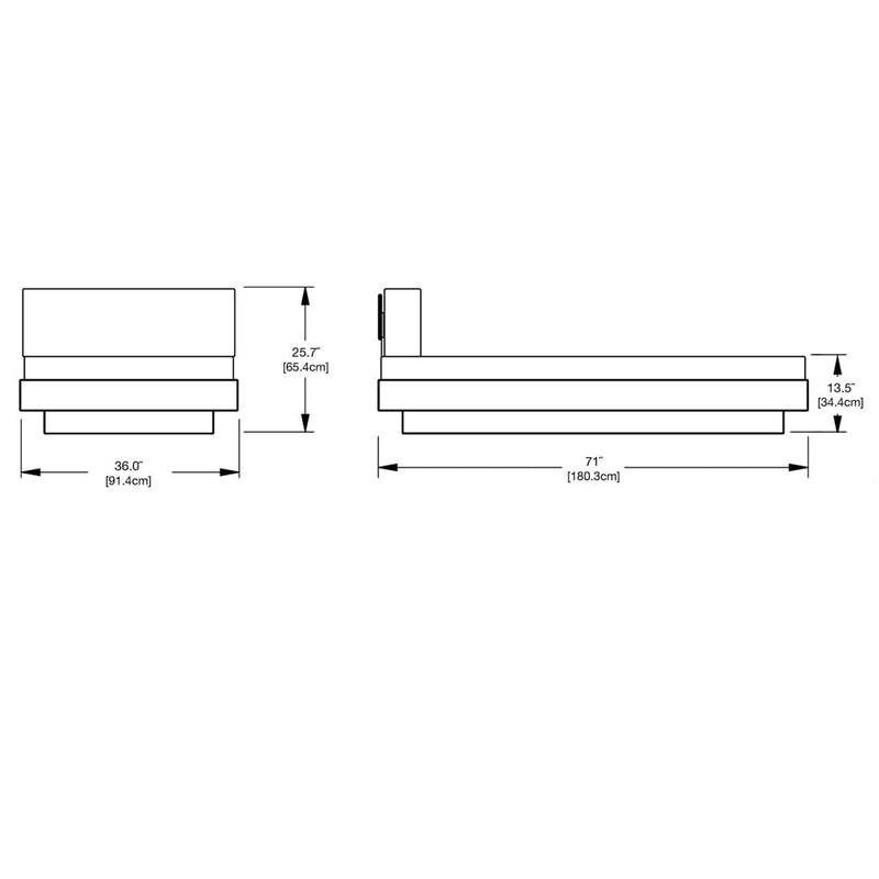 Platform One Chaise Lounge lounge chairs Loll Designs 