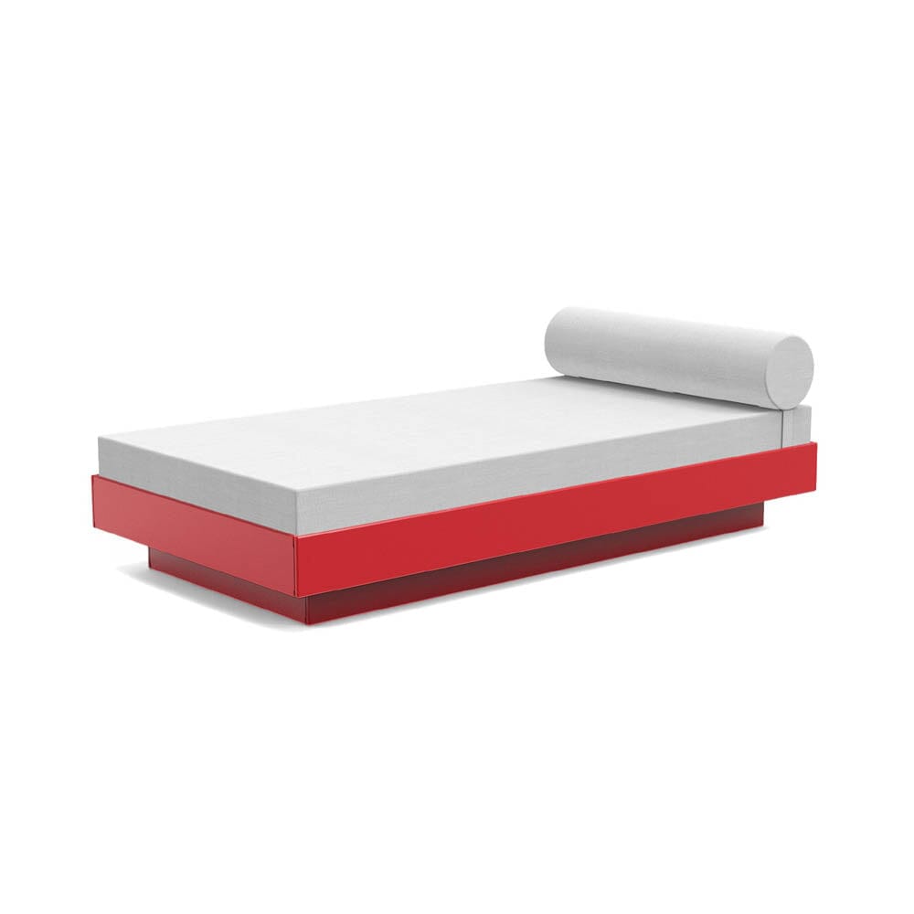 Platform One Daybed Beds Loll Designs Apple Red Cast Silver 