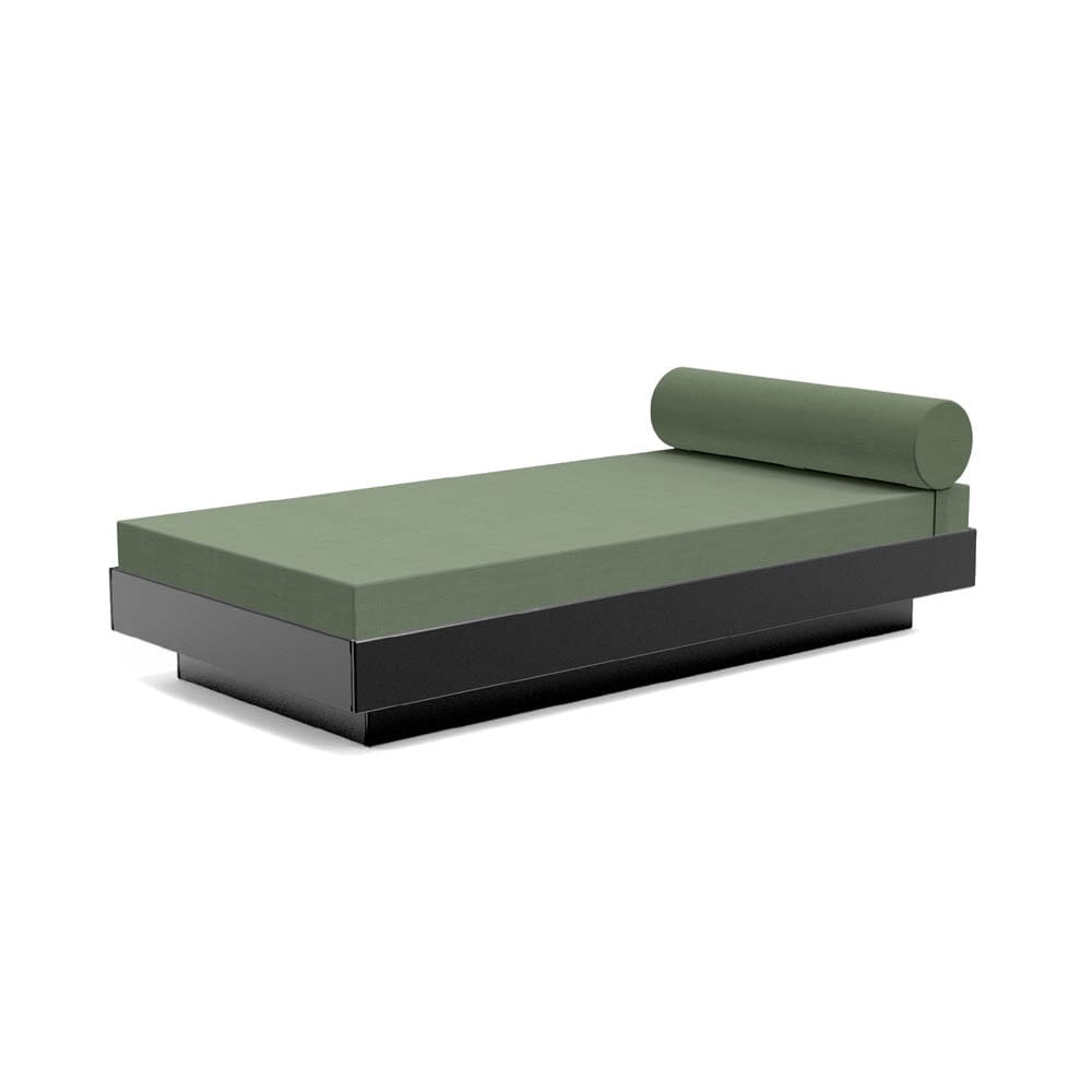 Platform One Daybed Beds Loll Designs Black Canvas Fern 