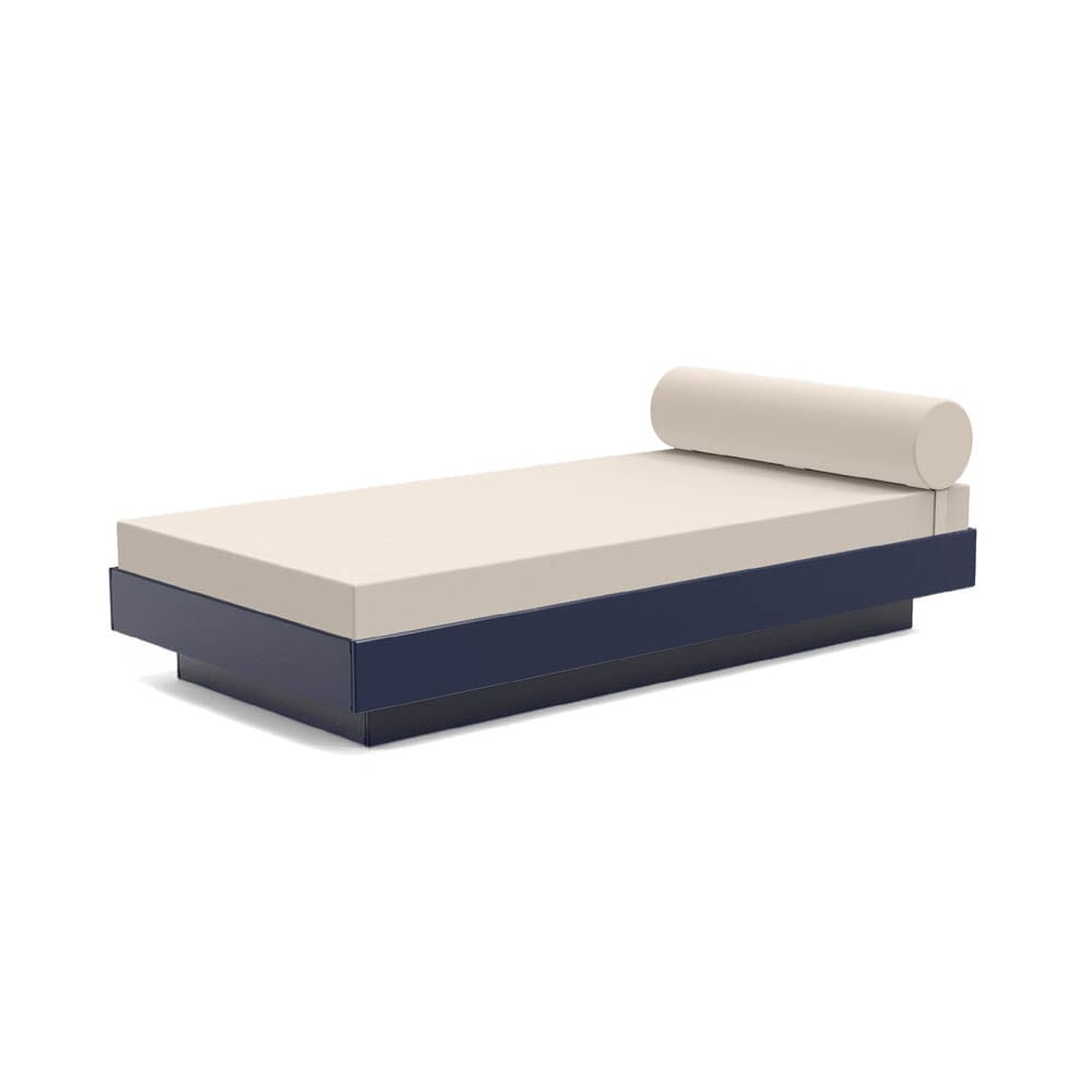 Platform One Daybed Beds Loll Designs Navy Blue Canvas Flax 