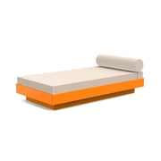 Platform One Daybed Beds Loll Designs Sunset Orange Canvas Flax 