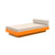 Platform One Daybed Beds Loll Designs Sunset Orange Canvas Flax 