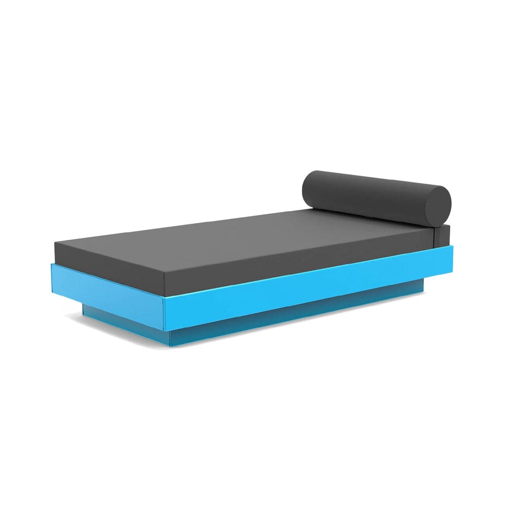 Platform One Daybed Beds Loll Designs Sky Blue Cast Charcoal 