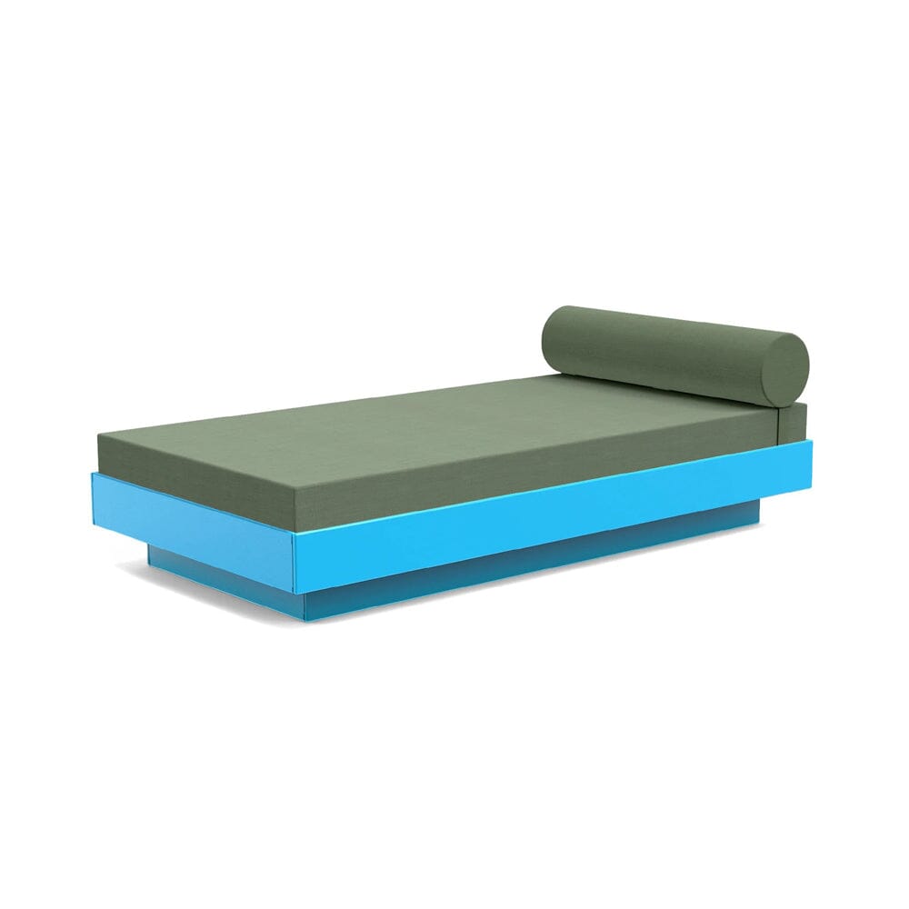 Platform One Daybed Beds Loll Designs Sky Blue Canvas Fern 