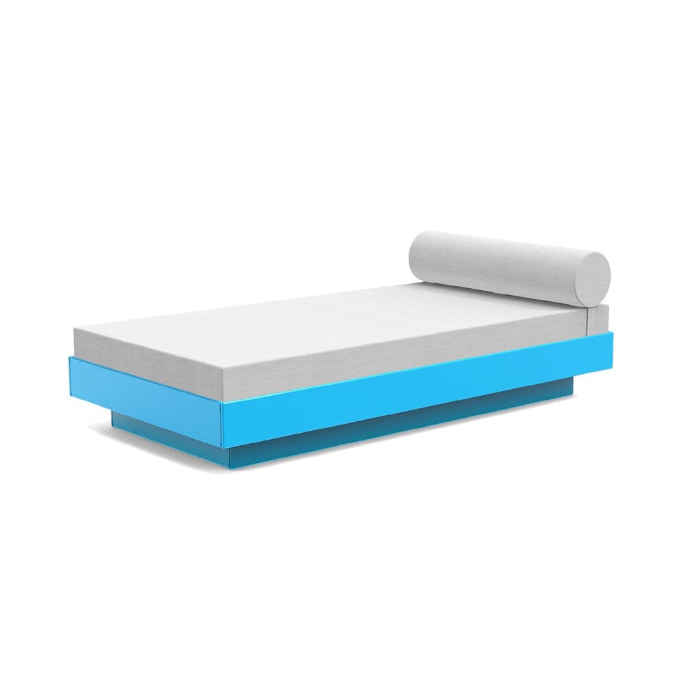 Platform One Daybed Beds Loll Designs Sky Blue Cast Silver 