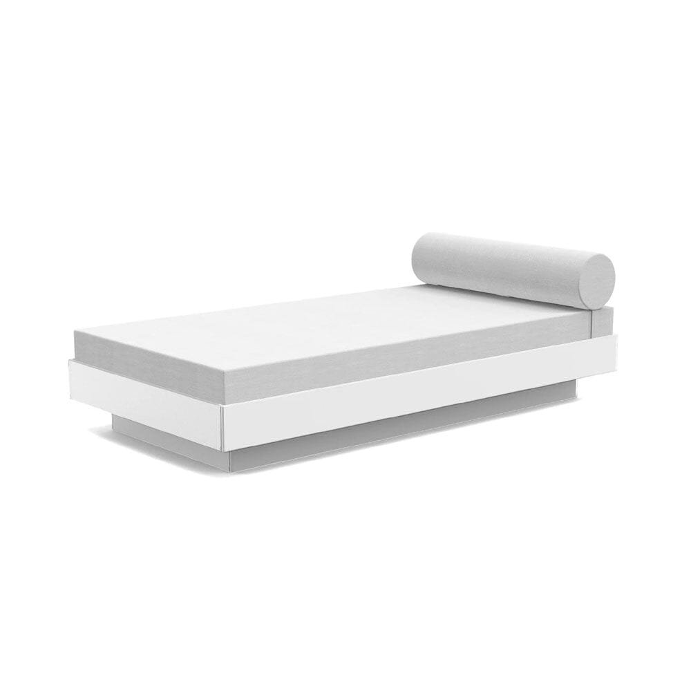 Platform One Daybed Beds Loll Designs Cloud White Cast Silver 