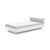 Platform One Daybed Beds Loll Designs Cloud White Cast Silver 