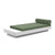 Platform One Daybed with Table Beds Loll Designs Cloud White Canvas Fern 