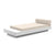 Platform One Daybed with Table Beds Loll Designs Cloud White Canvas Flax 