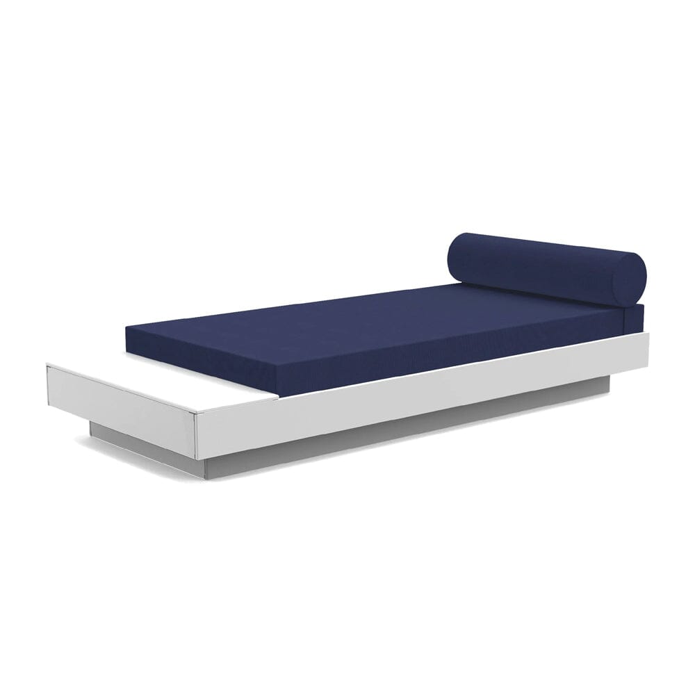 Platform One Daybed with Table Beds Loll Designs Cloud White Canvas Navy 