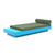 Platform One Daybed with Table Beds Loll Designs Sky Blue Canvas Fern 