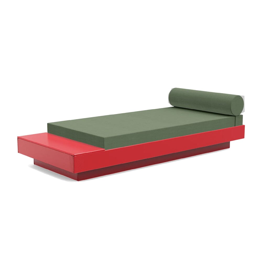 Platform One Daybed with Table Beds Loll Designs Apple Red Canvas Fern 