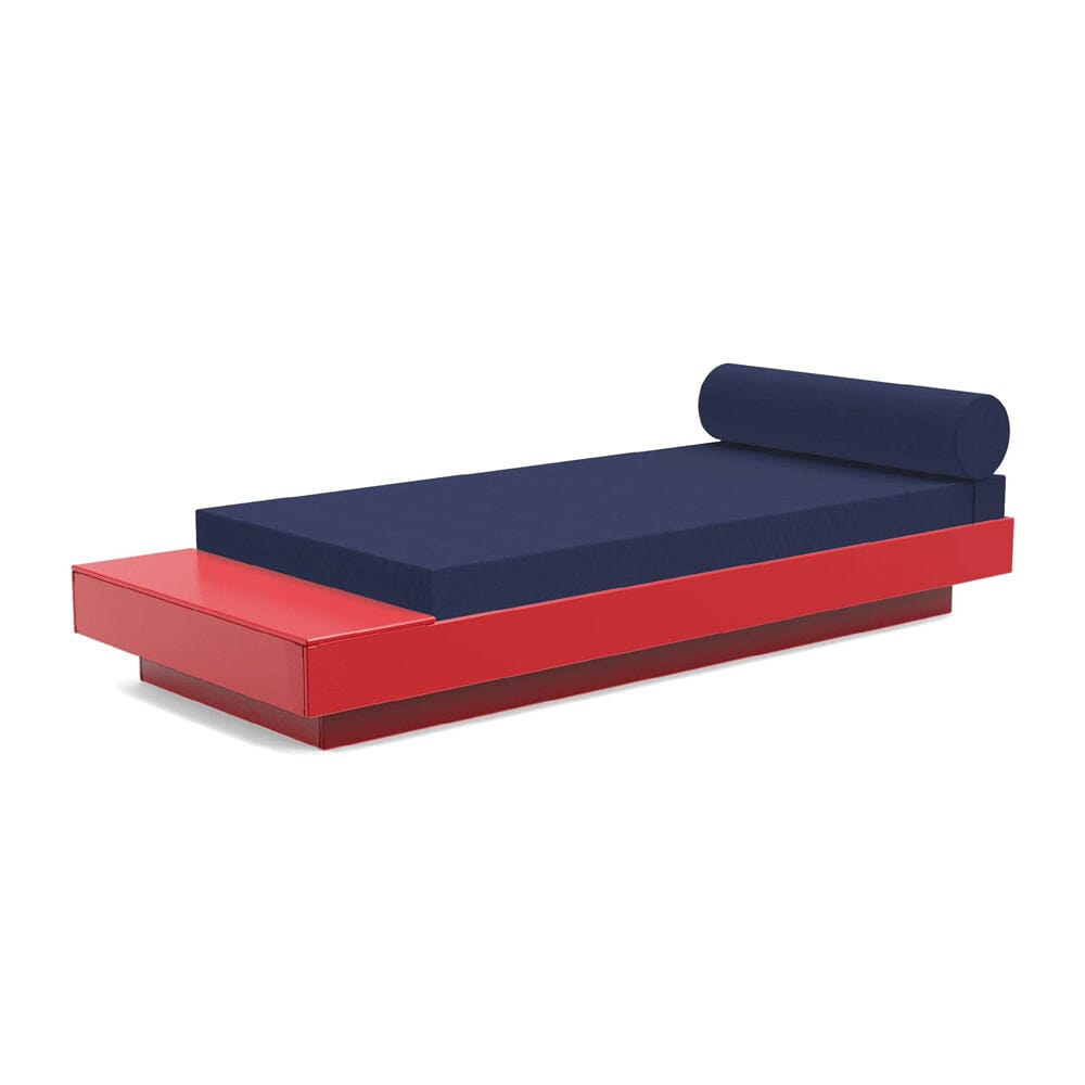 Platform One Daybed with Table Beds Loll Designs Apple Red Canvas Navy 