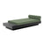 Platform One Daybed with Table Beds Loll Designs Black Canvas Fern 