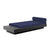 Platform One Daybed with Table Beds Loll Designs Black Canvas Navy 