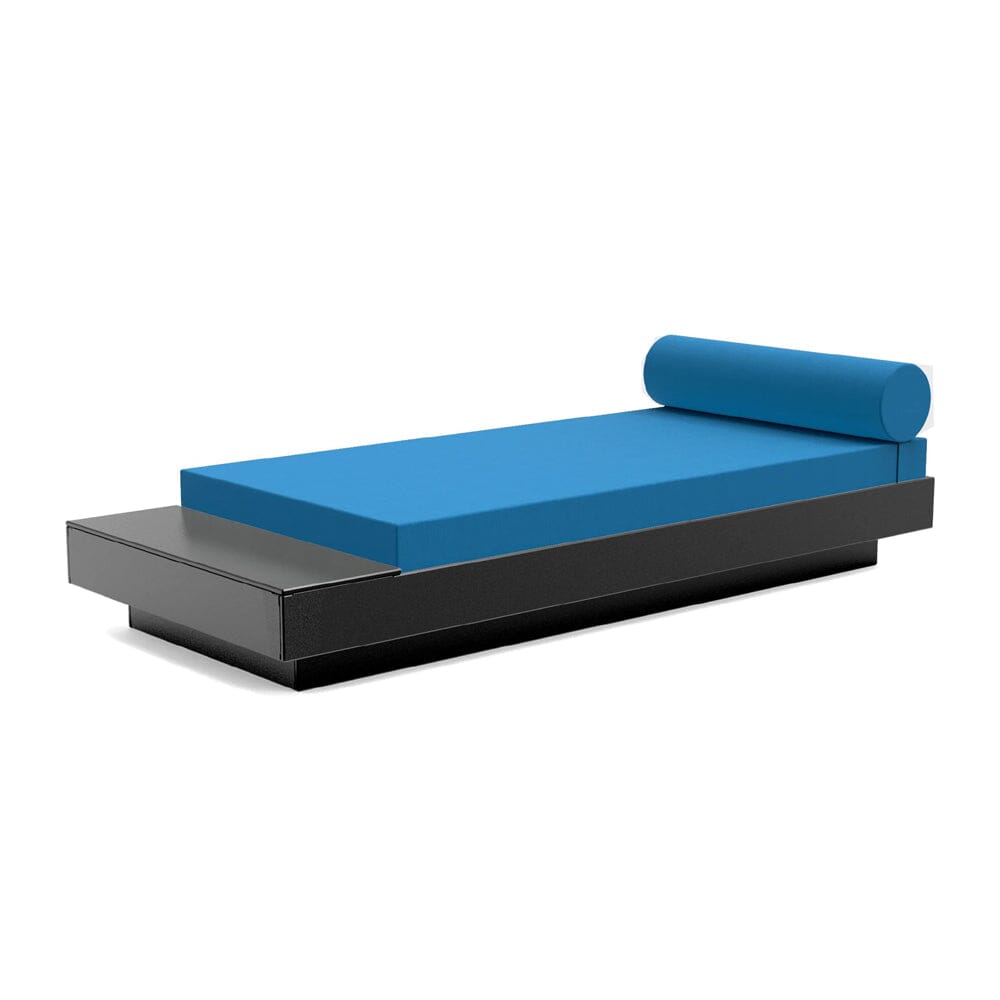 Platform One Daybed with Table Beds Loll Designs Black Canvas Regatta 