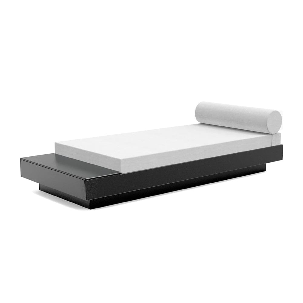 Platform One Daybed with Table Beds Loll Designs Black Cast Silver 