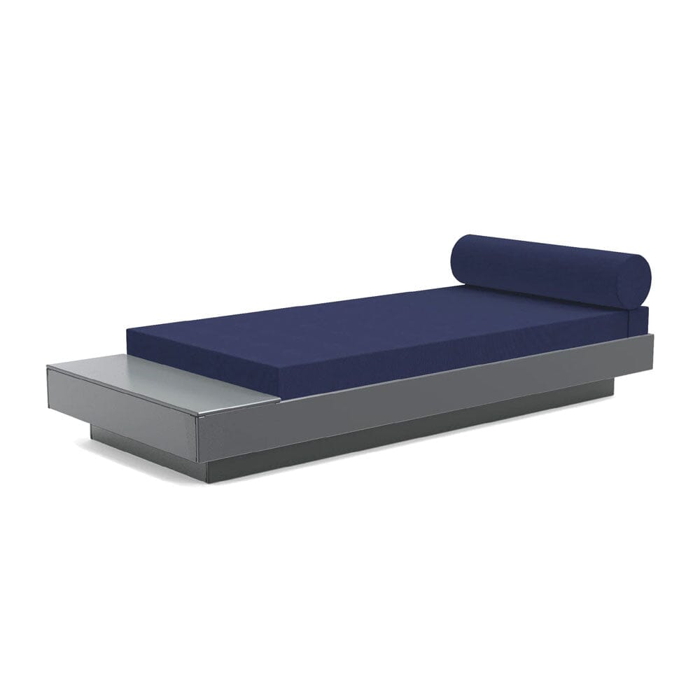 Platform One Daybed with Table Beds Loll Designs Charcoal Grey Canvas Navy 