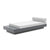 Platform One Daybed with Table Beds Loll Designs Charcoal Grey Cast Silver 