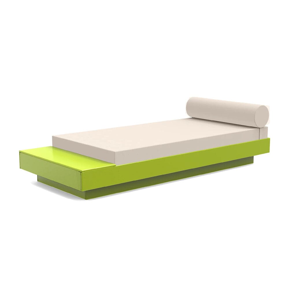 Platform One Daybed with Table Beds Loll Designs Leaf Green Canvas Flax 