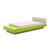 Platform One Daybed with Table Beds Loll Designs Leaf Green Canvas Flax 