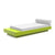 Platform One Daybed with Table Beds Loll Designs Leaf Green Cast Silver 