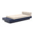 Platform One Daybed with Table Beds Loll Designs Navy Blue Canvas Flax 