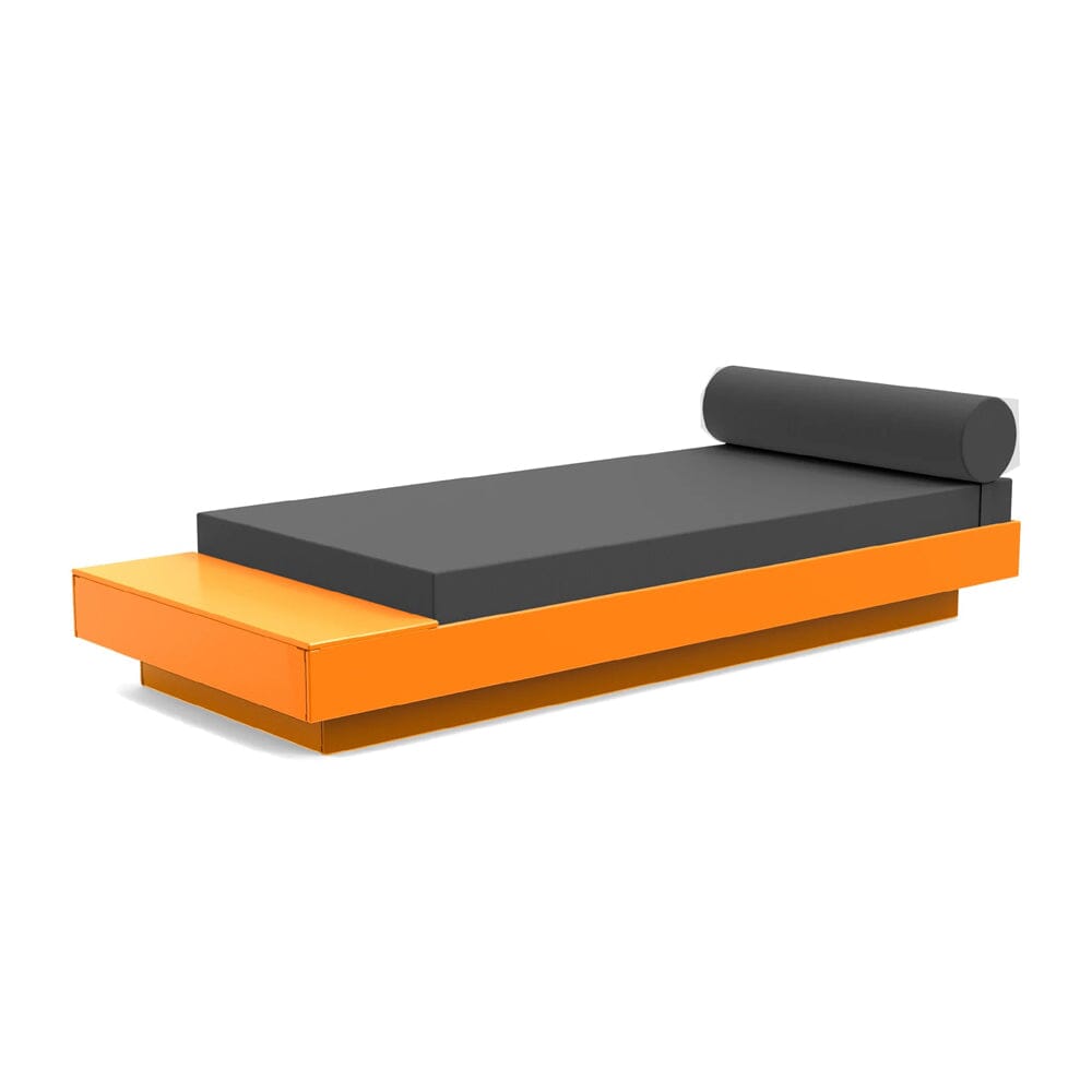 Platform One Daybed with Table Beds Loll Designs Sunset Orange Cast Charcoal 